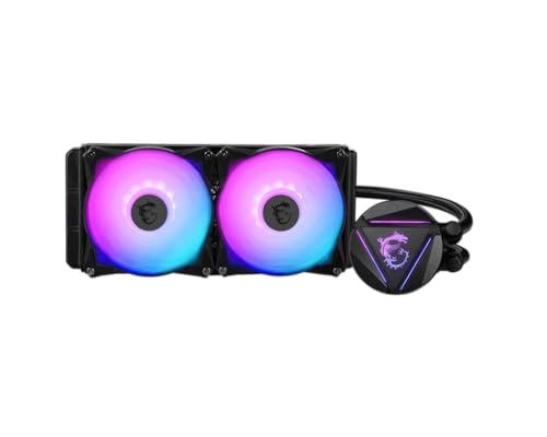MSI MAG CORELIQUID 240R Refrigeración Líquida CPU AIO - Blockhead ARGB Giratorio, Bomba de Radiador Integrada, …