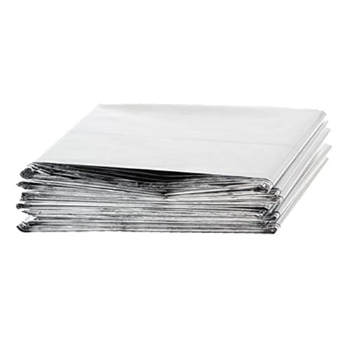 BCOATH 5pcs Covered Foil Reflective Greenhouse Film Heat Reflective Blanket Multi-use Foil Blanket for House Plant Cover