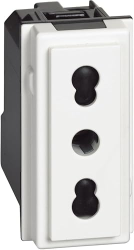 Bticino Living Now Presa Bipasso, Bianco