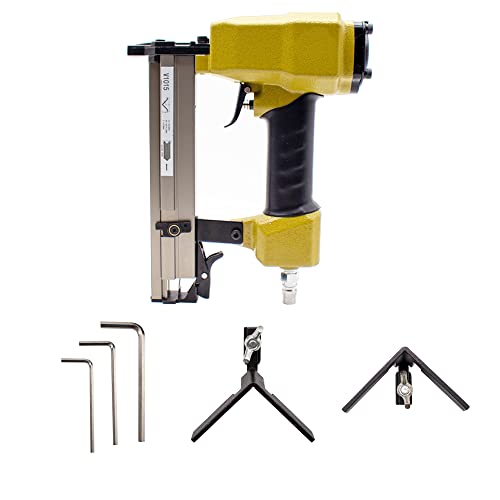 LeTkingok Pneumatic V-NAILER Joining Gun Joiner Picture Frame Joiner V1015 V-Type Nail Gun 45° Angle Splicing Air Nailer