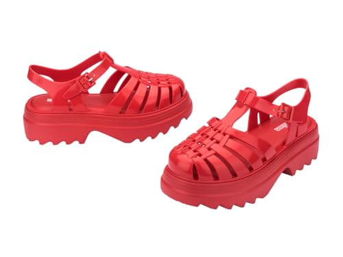 Image of Melissa Possession Platform II Jelly Sandals for Women - Classic Fisherman-Style Chunky Platform with Adjustable Ankle Strap, Lightweight EVA Sole, and Non-Slip Traction