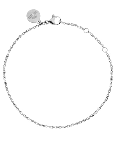 Purelei Filigranes wasserfestes Armband Damen – Edelstahl, verstellbar 16-19 cm, schlichtes Design, Geschenkidee, für Alltag und besonderen Anlass, eleganter Schmuck Gold Silber Roségold