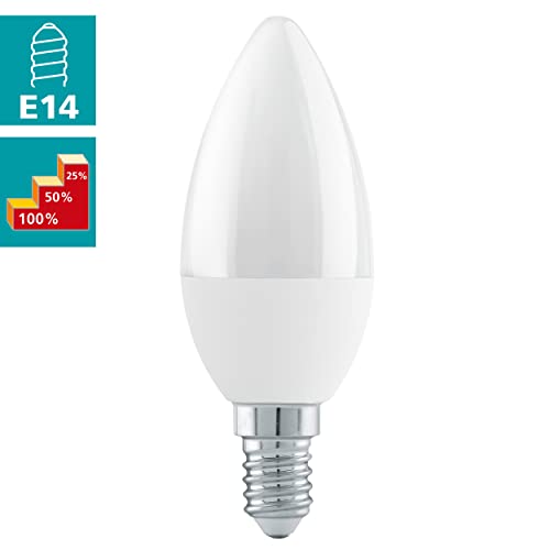 Eglo E14 LED Candle Light Bulb, 3 Step dimmable Opaque Edison lamp, 4.9 watt (Equivalent to 40 watt), 470 Lumen - Image 2