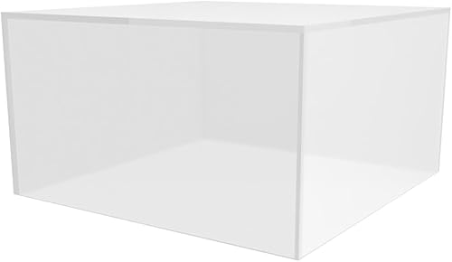 Vista 45 de Marketing Holders Soportes de exhibición de acrílico de 2 pulgadas a 8 pulgadas de alto, 7 piezas de plástico transparente para encimera, pedestal