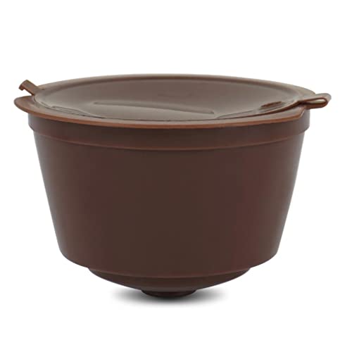 Image of 3 Pcs Reusable Coffee Capsule Filter Pod for Nescafe Coffee Machine Brown