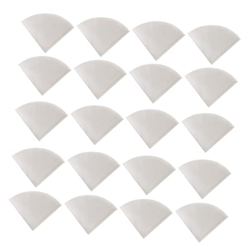 Happyyami 50Pcs Qualitative Filter Paper for Medium Flow Rate Coffee Brewing White Drip Filters for and Coffee Machines for DIY Coffee Lovers