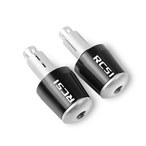 Poignées de guidon de moto 22mm argent pour Honda RC51 de 2000 à 2006