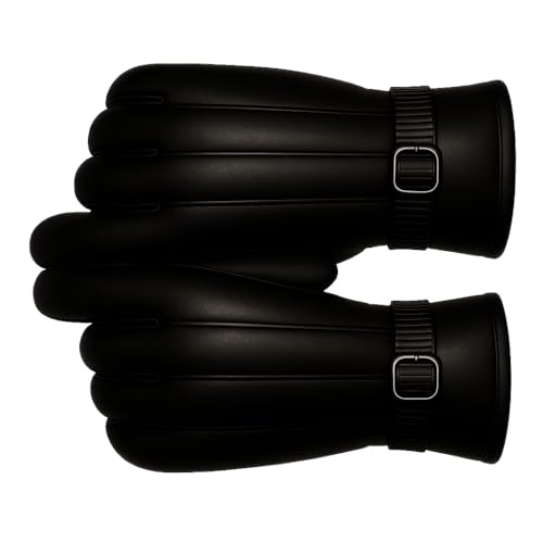 Image of TLN Genuine Leather Gloves for Men | Premium Soft Driving, Biking & Winter Gloves, Warm, Stylish & Durable Hand Gloves for Outdoor & Daily Use