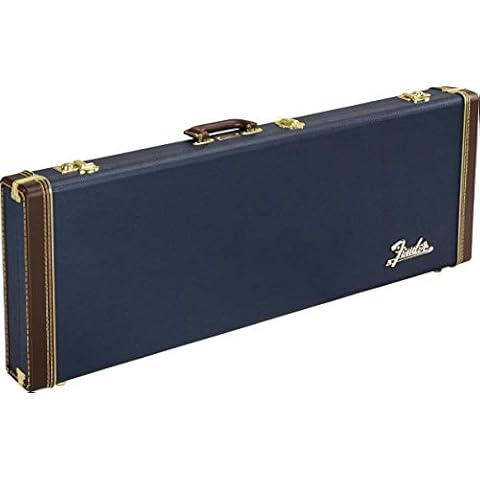 Fender® »CLASSIC SERIES WOOD CASE STRAT®/TELE®« Rechteckkoffer für E-Gitarre - Farbe: Navy Blue Cover