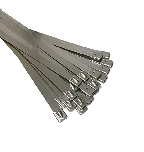 TR Stainless Steel Cable ties- Metal cable ties SS304& SS3016 steel EXTRA LONG AND LARGE (HEAVY DUTY) 10pieces (12.0mmx500mm) - Image 3