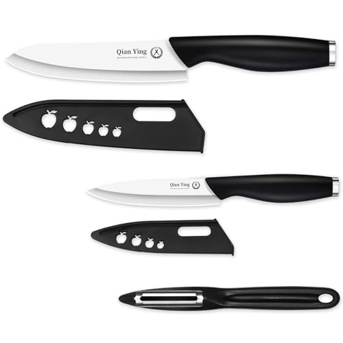 3er Pack Keramikmesser Set Scharf Keramikmesser Küche Keramik Messer Set Schwarz Gemüsemesser und Kochmesser