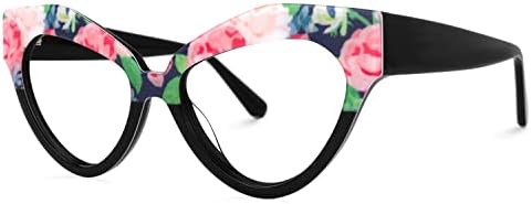 VOOGLAM Oversize Cat Eye Blue Light Blocking Glasses for Women Anti UV Eyestrain Eyewear Adida