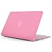 MacBook Air 11-inch Case, iXCC Smooth Finish Soft-Touch Plastic Hard Shell Case [2 in 1] with Keyboard Cover [Models: A1465 / A1370] - Pink