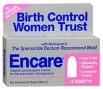Blairex Blairex Encare Vaginal Contraceptive Inserts, 12 each (Pack of 2) by Blairex