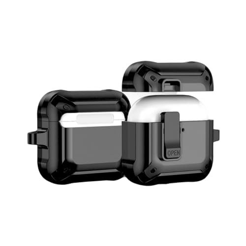 NERDCASE, Capa Preta de Silicone Resistente, Compatível com AirPods 4