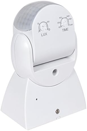 Maclean MCE201W Infrared Motion Sensor with Twilight Sensor (12m 180° IP65), White