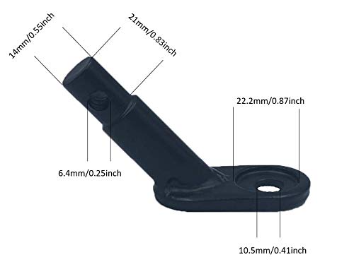 Lajiaoz 2Pcs Black Bike Trailer Coupler/Hitch Connector/Cycling Adapter Accessories,Bicycle Trailer Hitch Connector Attachment For Child,Cargo,Pet Bike Trailers #TOP1