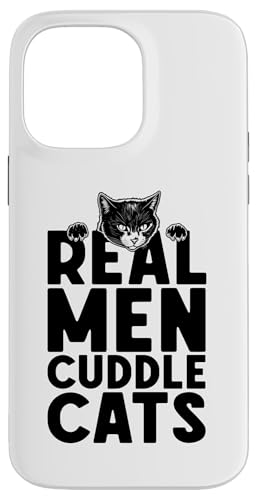 Real Men Cuddle Cats Owner ���̓� �ʔ��� ���p �j�� �X�}�z�P�[�X iPhone 14 Pro Max �p