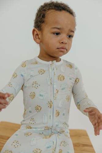 Image of Copper Pearl Zip-Up Footie Baby Pajamas - Soft Newborn Onesies for Boys & Girls, Tag-Free with Two-Way Zipper Baby Sleepers for Newborn - 24 Months, Chip