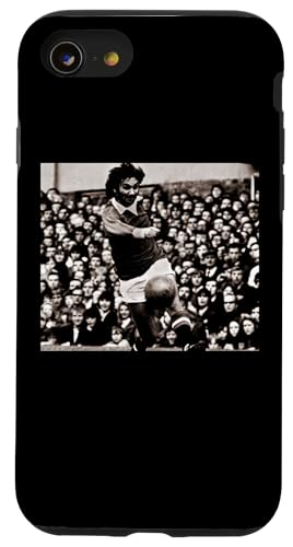 Man Utd George Best On The Ball 1971 �t�b�g�{�[�����[���h�J�b�v �X�}�z�P�[�X iPhone SE (2020) / 7 / 8 �p
