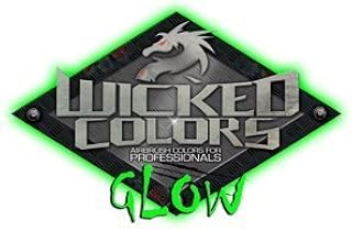Createx Wicked Colors W210 UV Glow Base 2oz. water-based universal airbrush paint. by SprayGunner