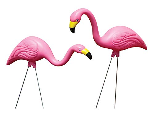 Bloem Pink Flamingo 25" Garden Yard Stakes (2-Pack) - Image 3