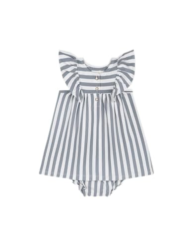 Robe bébé garçon Gocco en jersey de rayures premium à volants