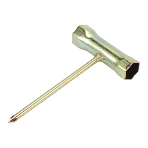 HEROFFIX 1 Pcs T Type Spark Plug Socket Wrench Durable Spanner Socket Remover 10.8x7.3cm High Carbon Steel Hexagon 17mm 19mm for Car Motorcycle Lawn Mower