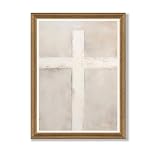Fantasy Artists Christian Cross Wall Art – Reverent Symbol of Faith and Redemption, Sacred Religious Artwork for Church, Prayer Room & Faith-Centered Home,12W X 16H