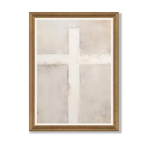 Fantasy Artists Christian Cross Wall Art – Reverent Symbol of Faith and Redemption, Sacred Religious Artwork for Church, Prayer Room & Faith-Centered Home,12W X 16H