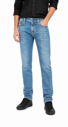 Image of Diesel Sleenker 09C01 Stretch Men's Slim Skinny Jeans, blue, 32 W/32 L