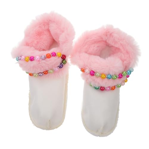 VALICLUD 1 Par Funda para Pantuflas de algodón con Forro de Felpa Calcetines termicos Calentadores de pies térmico líquido reemplazo de de Bota Gomitas de Zapatos para Tacones Rosa