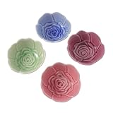 TOYANDONA 4 Piezas Platos de para Condimentos de Color Aleatorio Platos Pequeños para Salsas y Aperitivos Material Seguro para Cocina Color Aleatorio