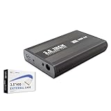 Hadron HDX1756 USB 3.0 SATA 3,5' Metallgehäuse Festplattengehäuse - Schwarz