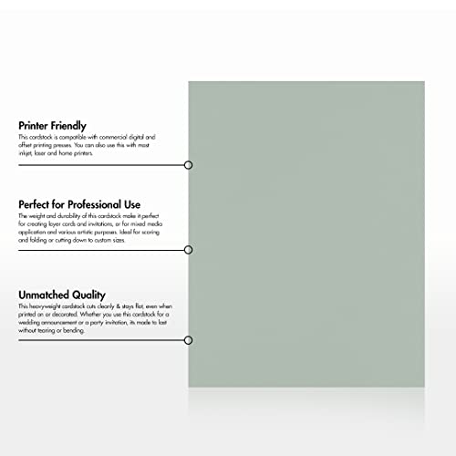 Luxpaper 8.5" X 11" Cardstock | Letter Size | Slate Gray | 100Lb. Cover (183Lb. Text) | 50 Qty #TOP7