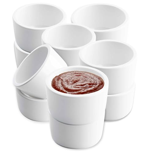 TableCraft 11407 Ramekin, Round 2 oz. Melamine Bowl, Straight Sided, 2.625