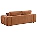 Coaster Home Furnishings - Burnett - Wood - 3-Piece Upholstered Sofa Set with Low Profile, Channel Detailing and Contemporary Style - Living Room - Burnt Orange