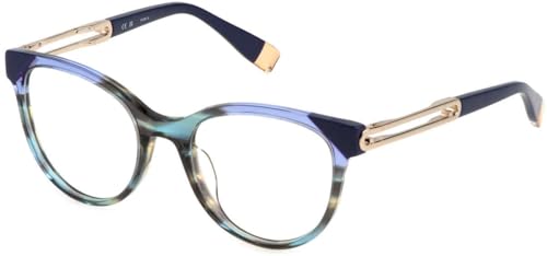 Furla VFU672 0931 VERDE/BLU STRIATO LUCIDO 51/19/135 �����p���K�l�t���[��