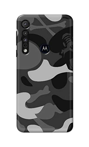 Image of Printed Hard Back Cover Case for Motorola One Macro Back Cover (Army Pattern) -1302
