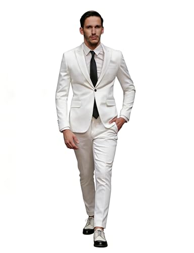 Veste de Costume Homme Blazer Peak Revers aux Finitions Haut de Gamme