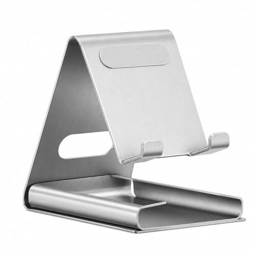 Image of Glangeh Universal Mobile Holder Stand with Stainless Steel Body, Anti Skid Design, Light Weight for All Smartphones, Tablets