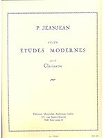 PAUL JEANJEAN - SEIZE ETUDES MODERNES POUR CLARINETTE B000ZG70ZW Book Cover