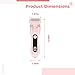 Women's 2-in-1 Electric Hair Remover Body Shaver, Rechargeable USB, Waterproof, Led Display, Multiple Attachments Included