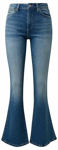 Pantalon en jean Reena jambes évasées galbant pour affiner la silhouette féminine