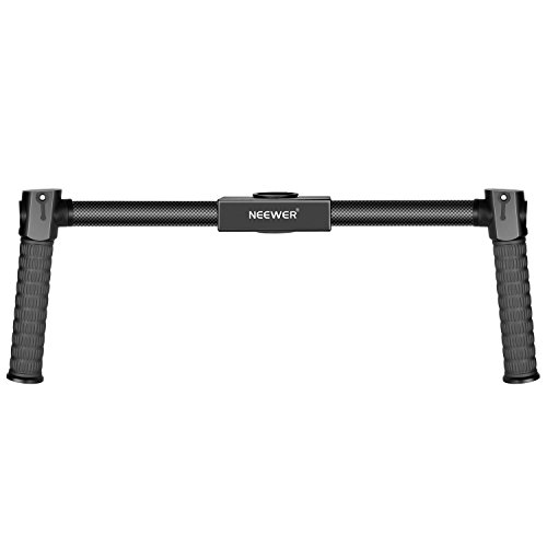 Neewer Carbon Fiber Dual Handheld Grip for Zhiyun Crane/Crane M/Crane V2 Crane/Crane M/Crane V2 3-Axis Handheld Stabilizer, 18.8 inches/48 Centimeters Non-Slip Light-Weight Durable Camera Grip