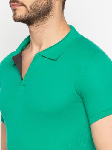 Image of Status Quo Men's Polo T-Shirt | Rich Cotton Blend | Slim Fit | All Day Comfort | Contrast Inner Placket | Polo Collar