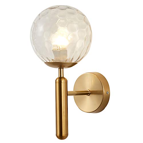 Modern wall sconce premium de vidrio de 6 pulgadas para iluminación sofisticada