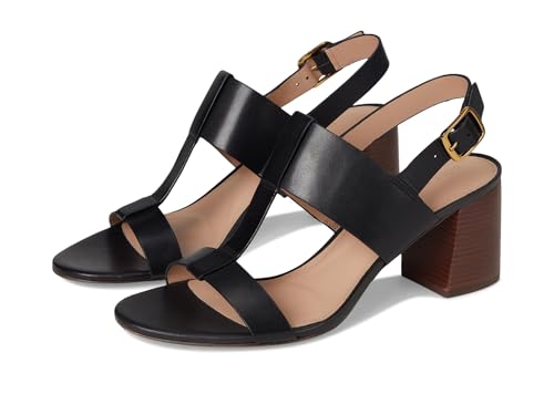 Cole Haan Women's Josie T-Strap Sandals, Black LTR, 8.5