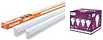 Halonix 20W Led batten tubelight (Pack of 2, cool day white) & Philips 9-Watts Multipack B22 LED Cool Day White LED Bulb, Pack of 4, (Ace Saver)