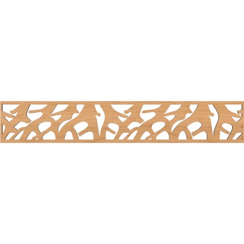 46 5/8"W x 8"H x 3/8"T Manton Fretwork Moulding, Maple